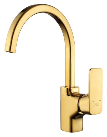 Смеситель для кухонной мойки D&K Berlin Touro DA1432403 , золото 