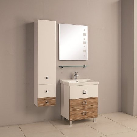 Стеклянная полка Aquaton 85 1A110303XX010 Хром 