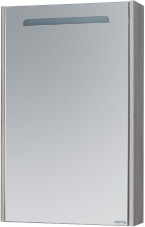 Зеркальный шкаф Aquaton Сильва 50 L 1A215502SIW6L с подсветкой Дуб фьорд 