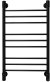 Полотенцесушитель электрический Energy Ergo2 P 850x500 черный матовый, форма лесенка прямая, скрытое/наружное подключение, 850мм x 534мм 