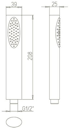 Ручной душ Paini Ovo 86CR155 Хром 
