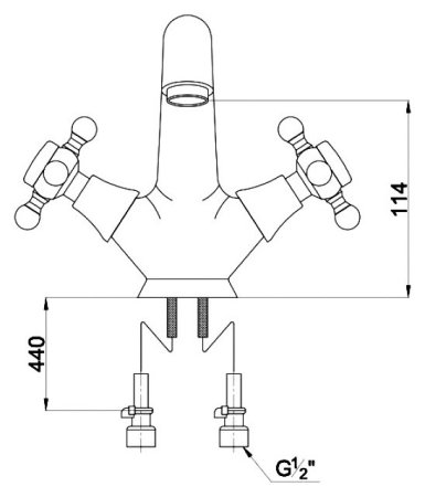 Смеситель для раковина TIMO Nelson 1911F Бронза 