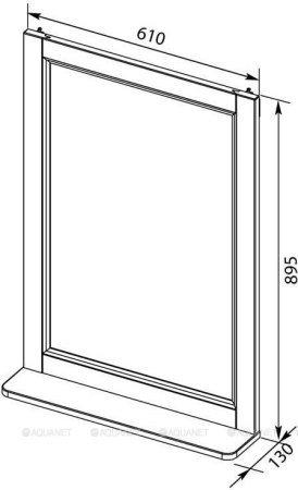 Зеркало Aquanet Бостон 60 ясень 