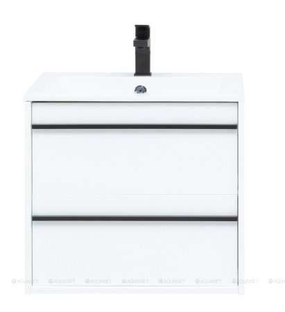 Тумба с раковиной Aquanet Lino 60 белый матовый 