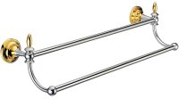 Полотенцедержатель Melana MLN-820002 двойной Хром Золото