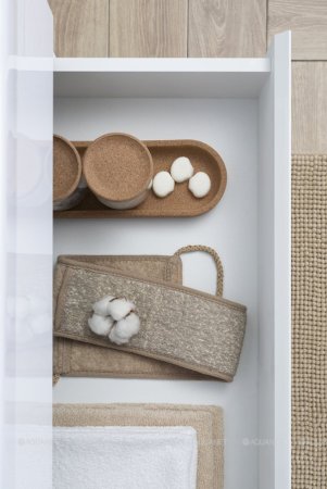 Тумба с раковиной Aquanet Беркли 80 белый/дуб рошелье 