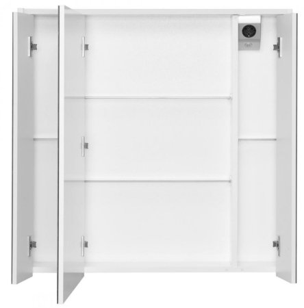 Зеркальный шкаф Roca Ronda 80 ZRU9303009 с подсветкой Бетон Белый матовый 