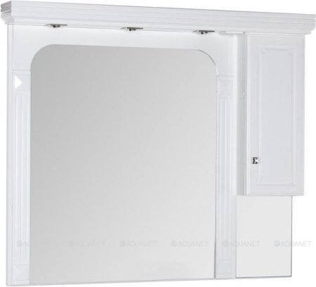 Зеркало-шкаф Aquanet Фредерика 140 белый 