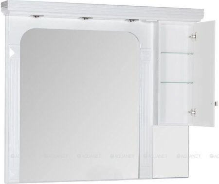 Зеркало-шкаф Aquanet Фредерика 140 белый 
