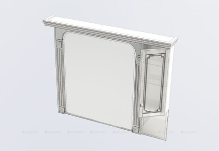 Зеркало-шкаф Aquanet Фредерика 140 белый 