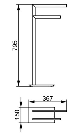 Полотенцедержатель Aquanet 8216 