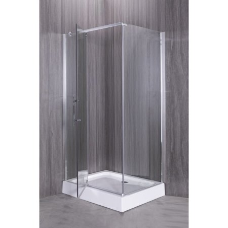 Душевой уголок Esbano ESD-8190 с поддоном 100x80 см, профиль хром, стекло прозрачное 