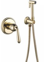 Гигиенический душ со смесителем Rose R0205E, золото
