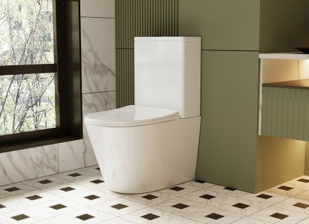 Унитаз компакт Abber Bequem AC1112 с бачком и сиденьем Микролифт 