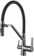 Смеситель для кухни с гибким изливом и подключением фильтра Shevanik S278T, оружейная сталь 