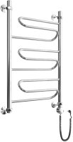 Полотенцесушитель электрический ДВИН W Electro лесенка 80/50, ТЭН справа, хром