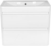 Тумба под раковину Style Line Атлантика Люкс Plus 80 СС-00000691 подвесная Белая Тумба под раковину Style Line Атлантика Люкс Plus 80 СС-00000691 подвесная Белая