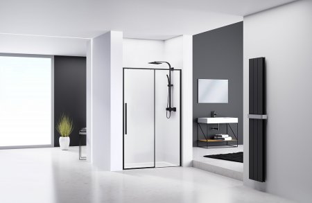 Душевая дверь в нишу RGW Stilvoll SV-12B 110х195 профиль черный 