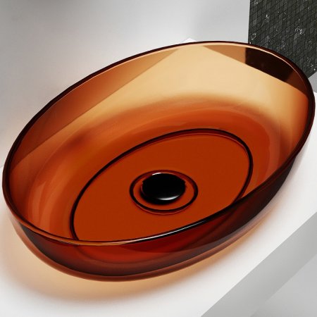 Раковина-чаша Abber Kristall 60 AT2801Opal Коричневая 