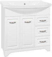 Тумба под раковину Style Line Олеандр 2 90 Белый глянец