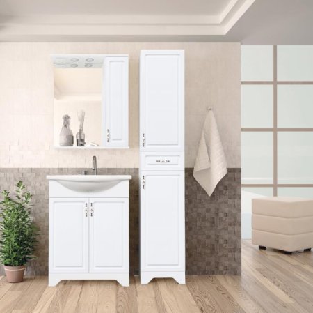 Тумба под раковину Style Line Олеандр 2 90 Белый глянец 