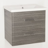 Тумба под раковину Style Line Лотос 60 Plus подвесная Шелк Зебрано