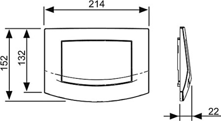 Кнопка смыва TECE Ambia 9240100 белая 