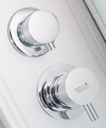 Душевая кабина WeltWasser WW500 Nesse 902 90x90 10000003280 профиль Хром стекло прозрачное 