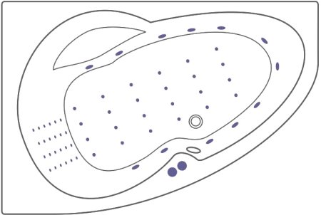 Акриловая ванна Excellent Newa WAEX.NEL16.NANO 160x95 L 