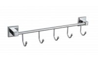 Планка пять крючков Felice FL1018 Хром
