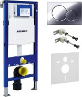 Система инсталляции для унитазов Geberit Duofix UP320 111.300.00.5 кнопка, крепления и шумоизоляция