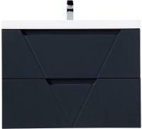 Тумба с раковиной BelBagno VITTORIA-800-2C-SO-GO-P Grigio Opaco