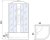 Душевая кабина River Desna XL 90x90 TH 10000006150 с гидромассажем 