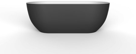 Акриловая ванна BelBagno 150x80 BB70-1500-800-W/NM Черная Белая без гидромассажа 