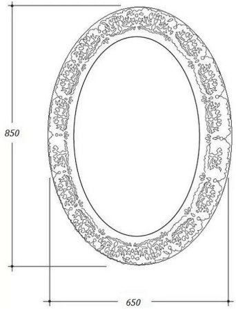 Зеркало Boheme Armadi Art NeoArt 65 511-P Антик поталь 