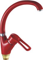 Смеситель однорычажный для кухни HAIBA HB4166-6 красный