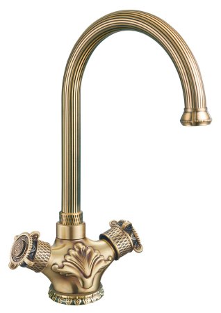 Смеситель для кухонной мойки Zorg Antic A 2005K-BR 