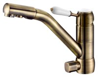 Смеситель для кухонной мойки Zorg Clean Water ZR 400 KF-46-BR