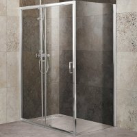 Душевой уголок BelBagno Unique 135х80 UNIQUE-AH-1-120/135-80-C-Cr профиль Хром стекло прозрачное