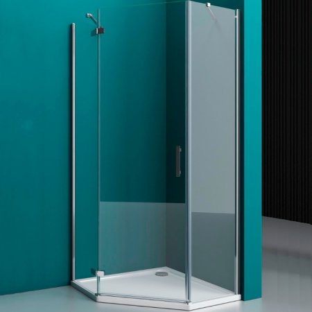 Душевой уголок BelBagno Kraft 100х100 KRAFT-P-1-100-C-Cr-L профиль Хром стекло прозрачное 