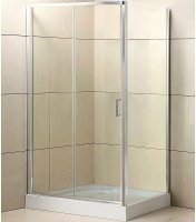 Душевой уголок BelBagno Uno 110x80 UNO-AH-1-110/80-C-Cr профиль Хром стекло прозрачное