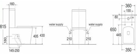 Унитаз компакт Teka Formentera 700170200 с бачком и сиденьем Микролифт 