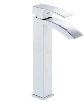 Смеситель для раковины высокий Rose R15F R1511F, белый/хром