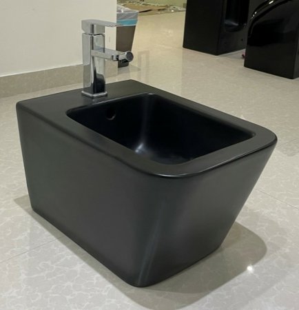 Биде CeramaLux NS5370MB подвесное Черное матовое 