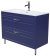 Тумба IDDIS с умывальником, напольная, 100 см, синий, Oxford (OXF10N1i95K) 