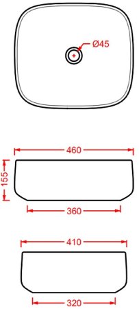 Раковина-чаша Artceram Cognac 46 COL007 01 00 Белая 