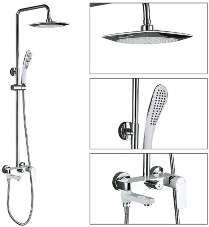 Душевая система Gappo G48 G2448 Белая Хром 