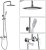 Душевая система Gappo G48 G2448 Белая Хром 