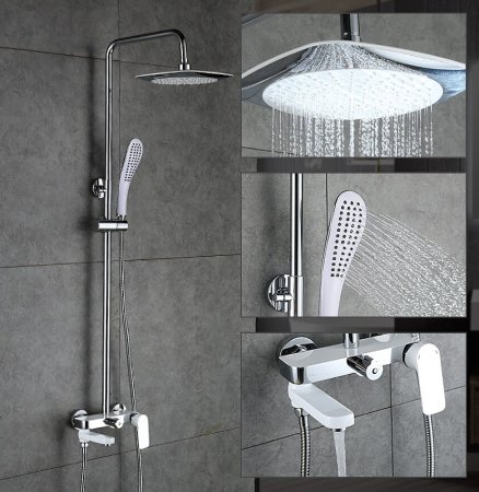 Душевая система Gappo G48 G2448 Белая Хром 
