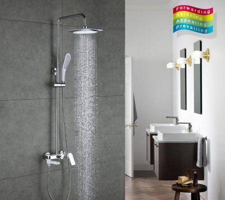 Душевая система Gappo G48 G2448 Белая Хром 